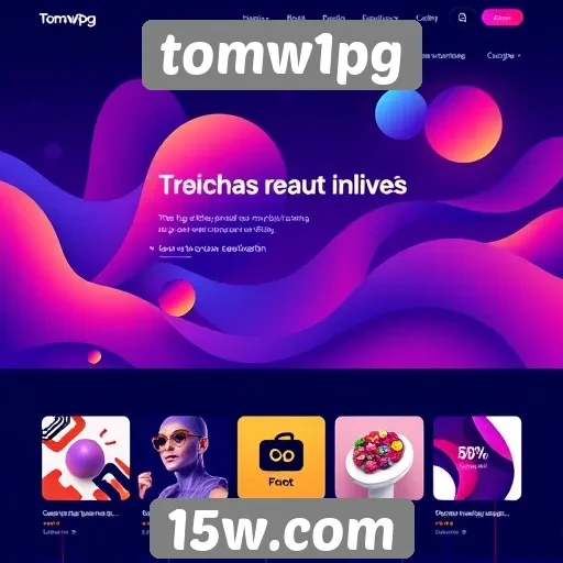 Tendências de design no site tomw1pg